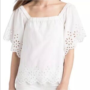 Vineyard Vines White Eyelet Blouse